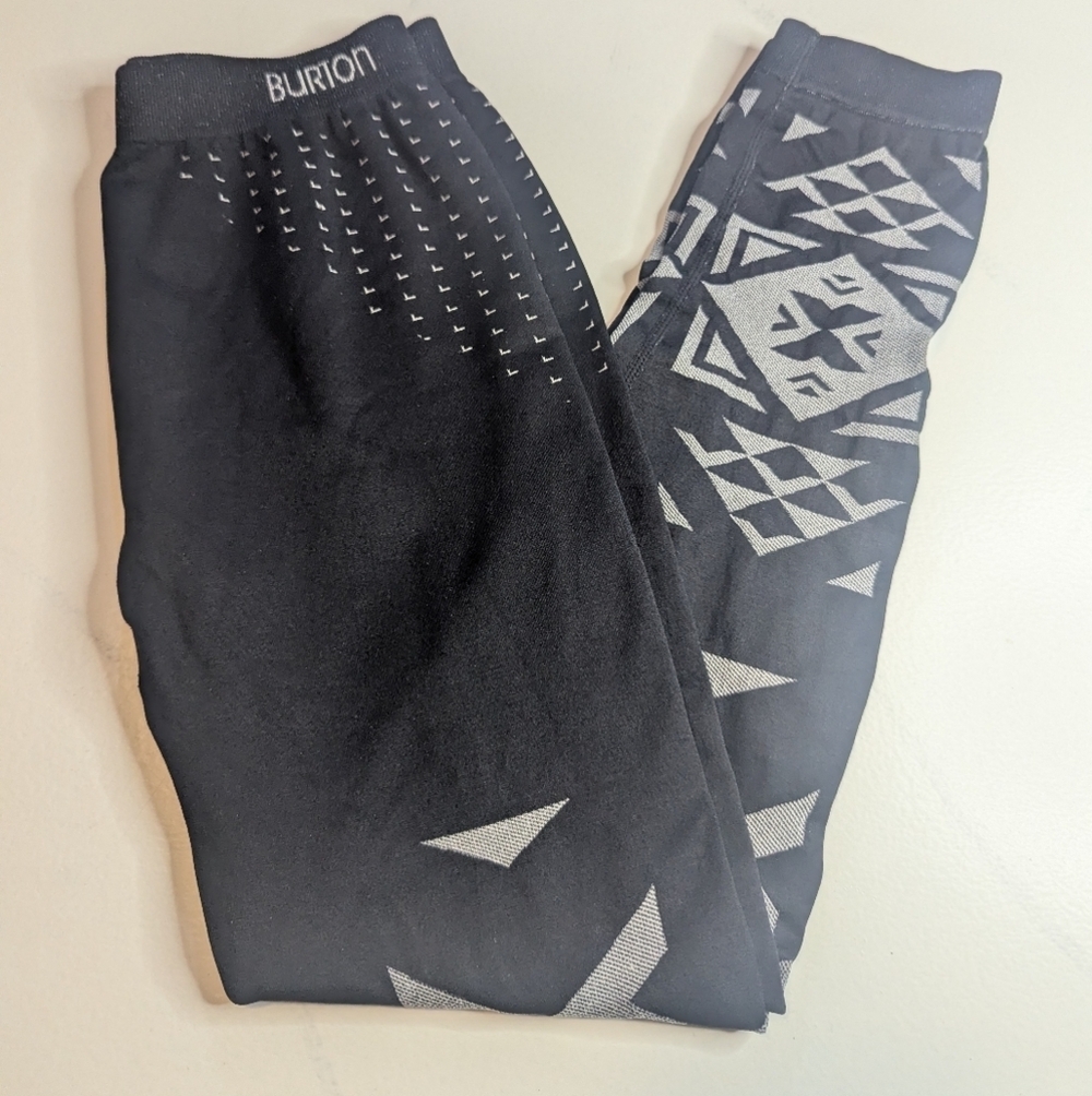 Burton G Dryride Base Layer Women's Tribal/Geometric Knit Leggings, Size M-L